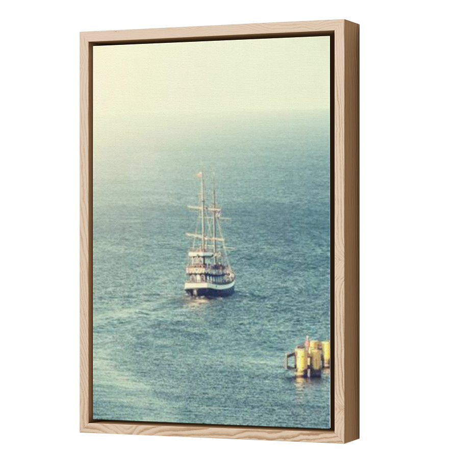 Thumbnail for Canvas - Wood Grain Floating Frame