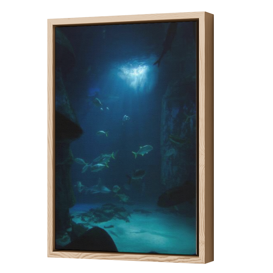 Thumbnail for Canvas - Wood Grain Floating Frame