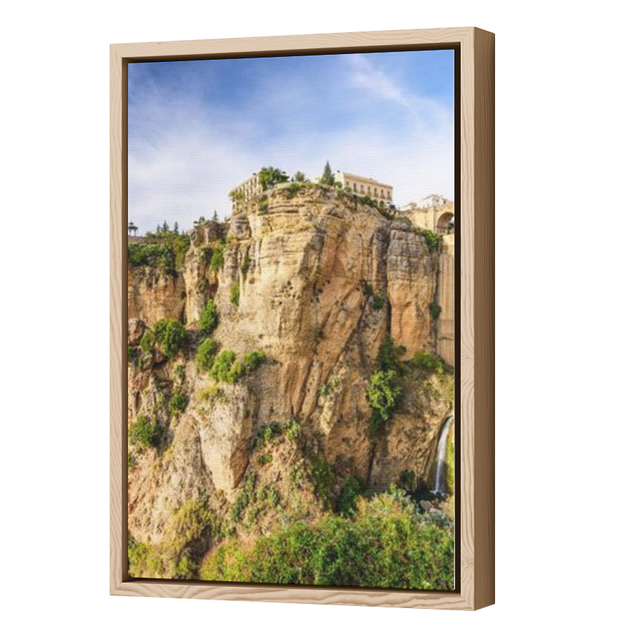 Thumbnail for Canvas - Wood Grain Floating Frame