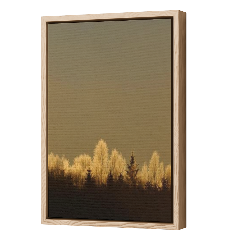 Thumbnail for Canvas - Wood Grain Floating Frame