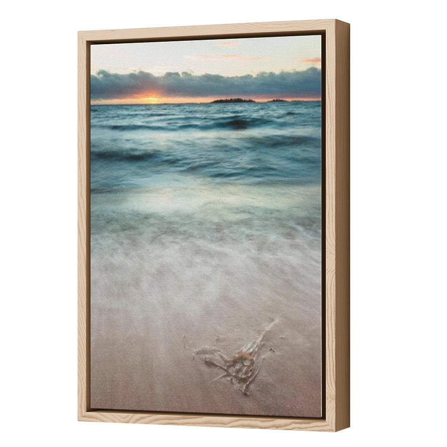 Thumbnail for Canvas - Wood Grain Floating Frame