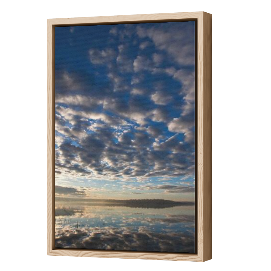 Thumbnail for Canvas - Wood Grain Floating Frame