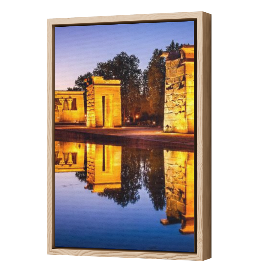 Thumbnail for Canvas - Wood Grain Floating Frame