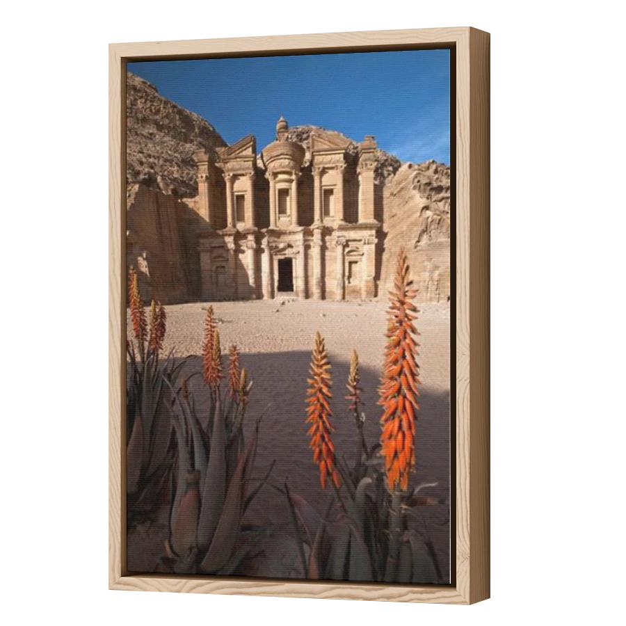 Thumbnail for Canvas - Wood Grain Floating Frame