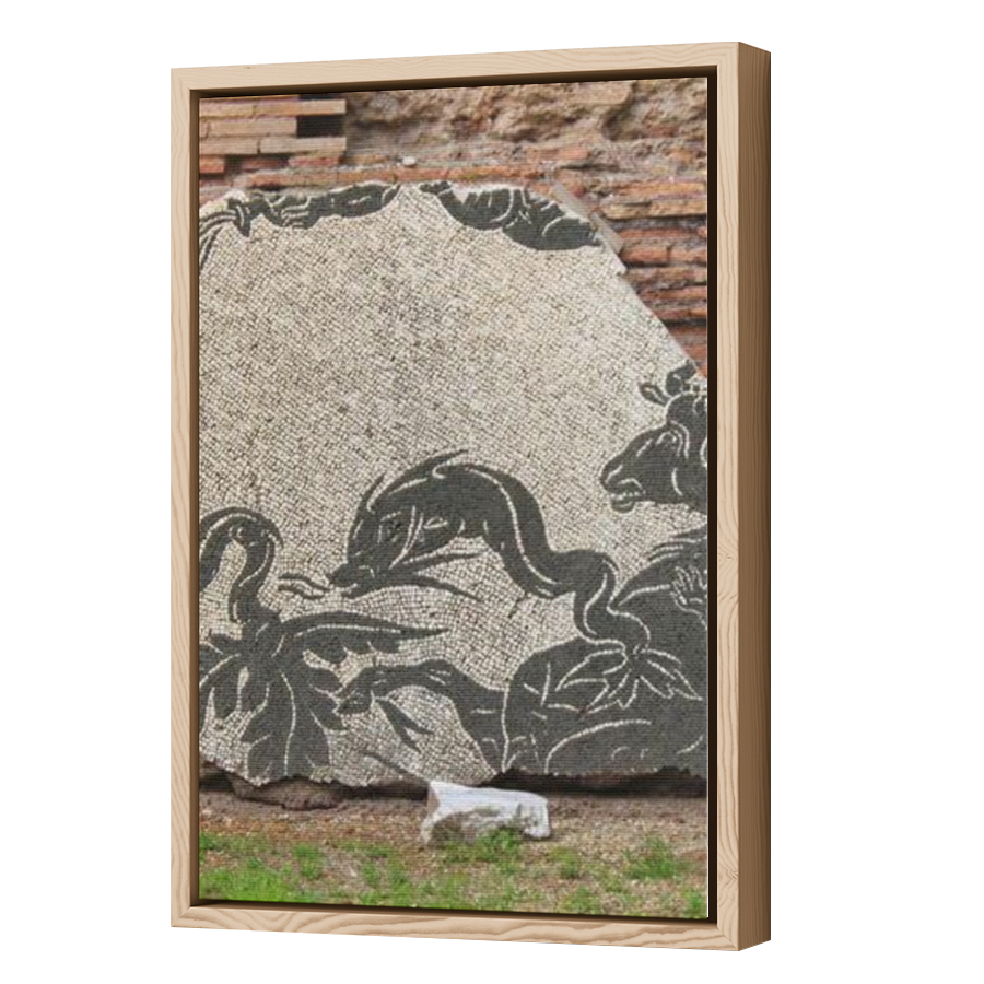 Thumbnail for Canvas - Wood Grain Floating Frame