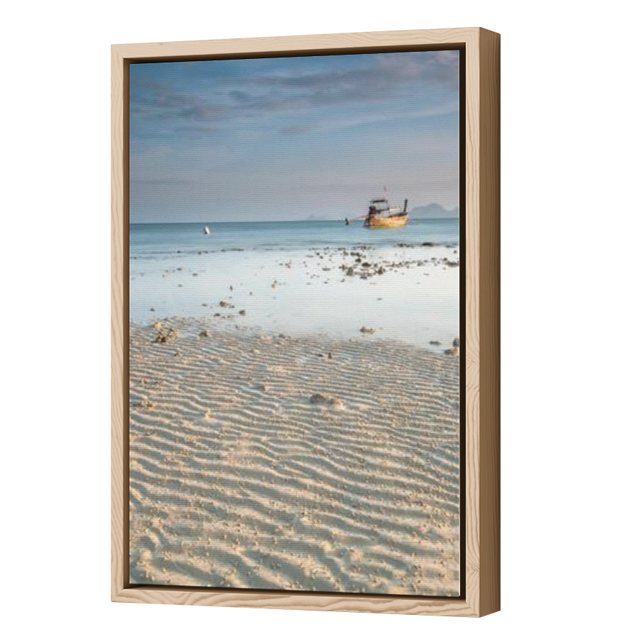 Thumbnail for Canvas - Wood Grain Floating Frame