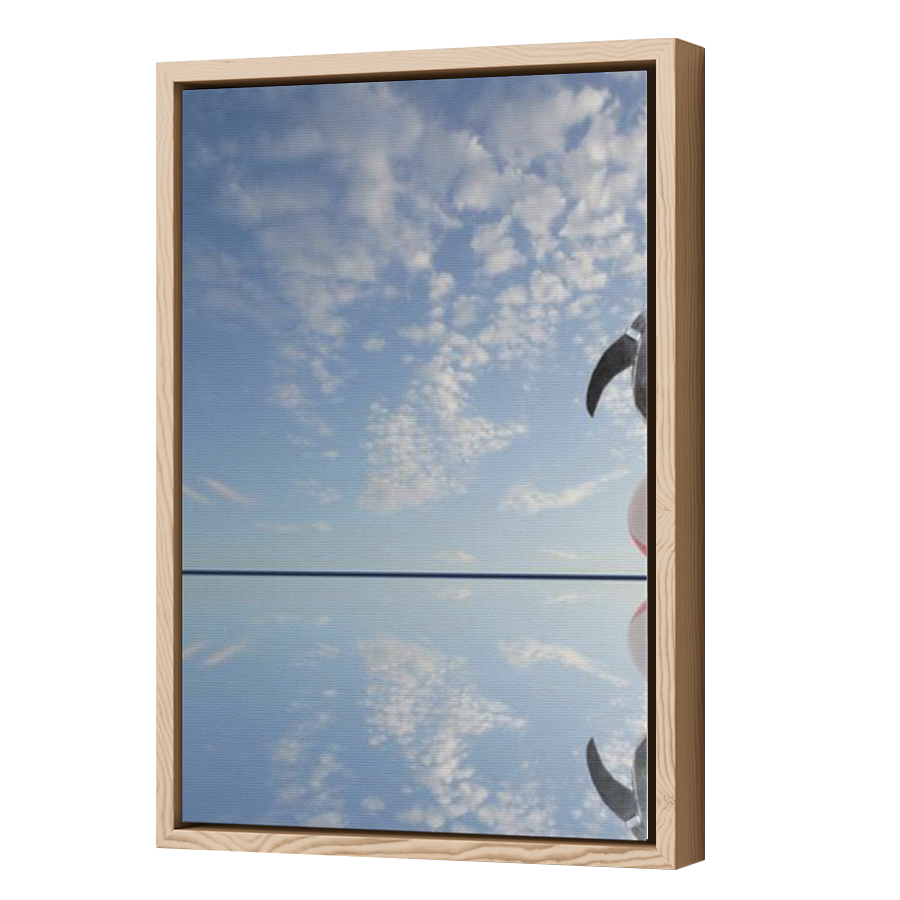 Thumbnail for Canvas - Wood Grain Floating Frame