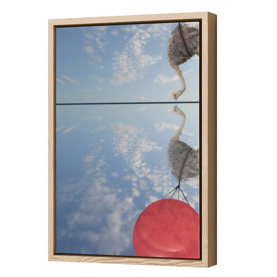 Thumbnail for Canvas - Wood Grain Floating Frame