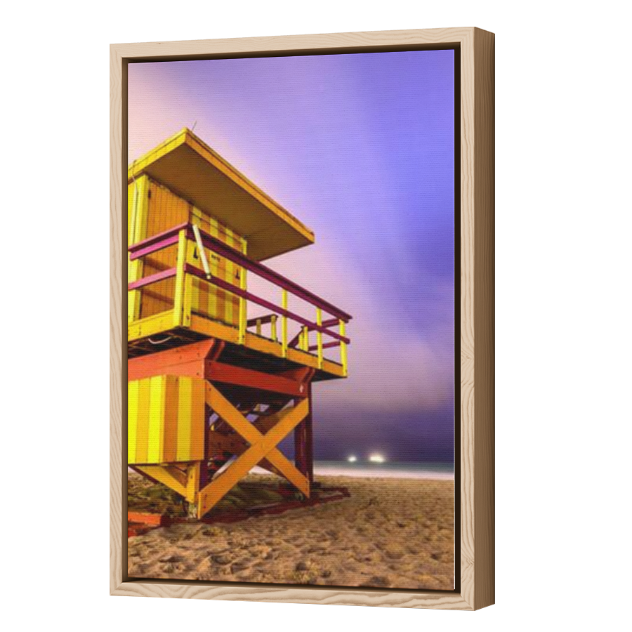 Thumbnail for Canvas - Wood Grain Floating Frame