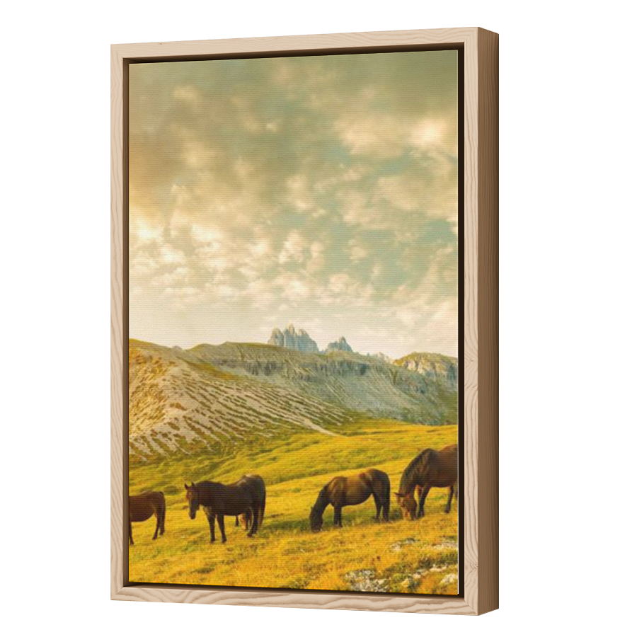 Thumbnail for Canvas - Wood Grain Floating Frame