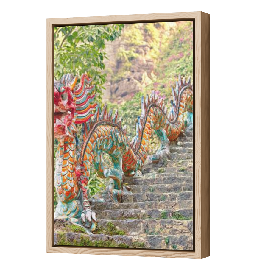 Thumbnail for Canvas - Wood Grain Floating Frame