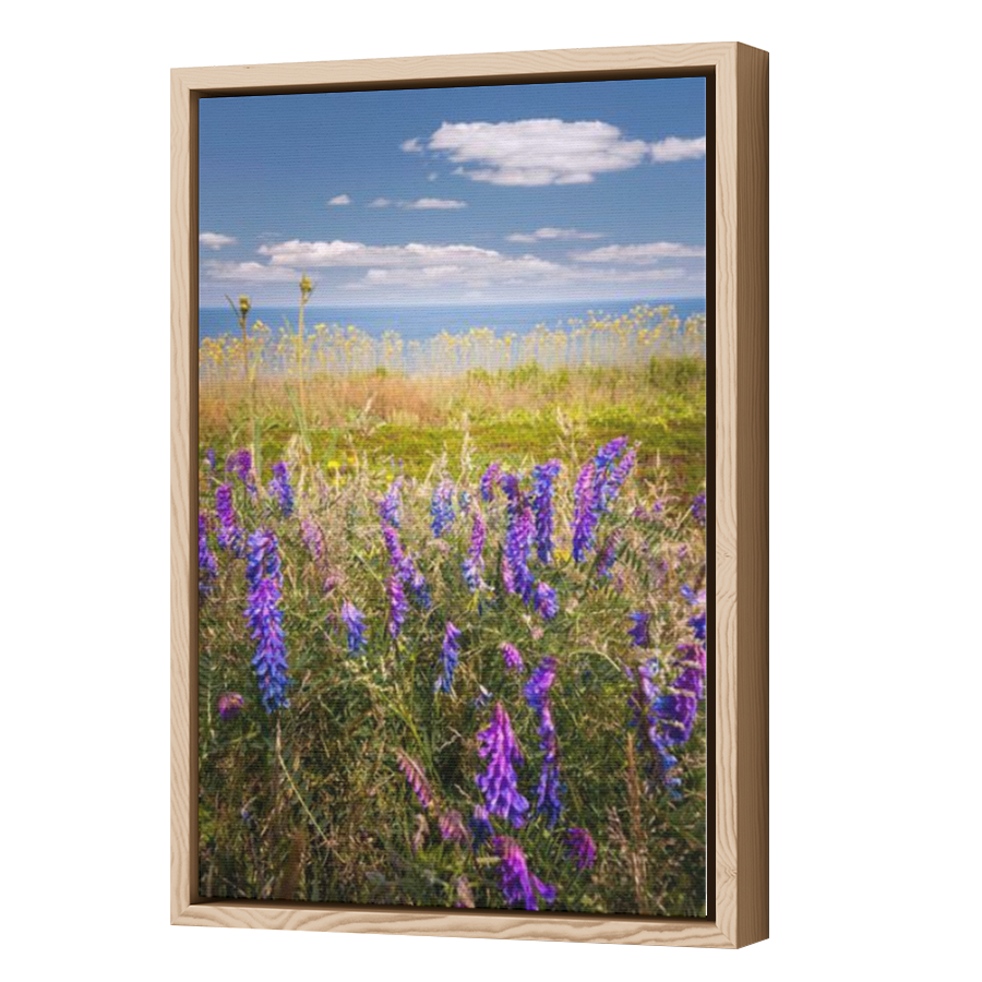 Thumbnail for Canvas - Wood Grain Floating Frame