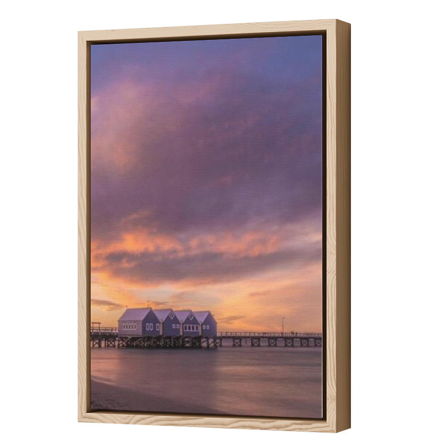 Thumbnail for Canvas - Wood Grain Floating Frame
