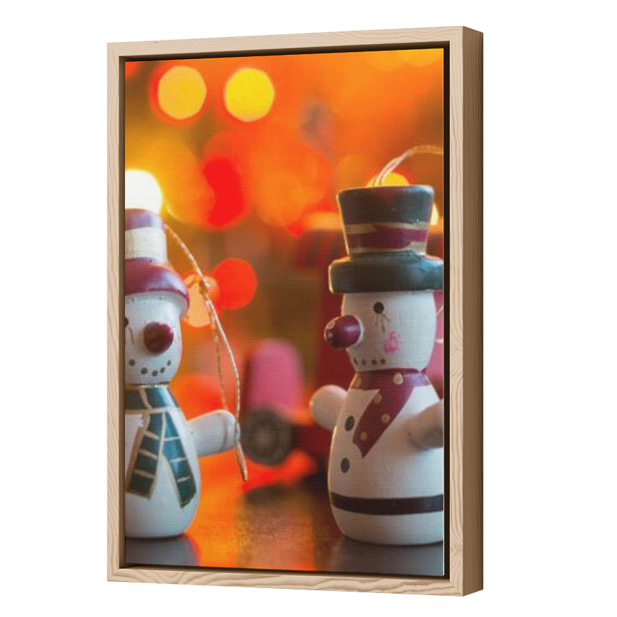 Thumbnail for Canvas - Wood Grain Floating Frame