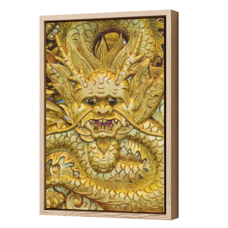 Thumbnail for Canvas - Wood Grain Floating Frame