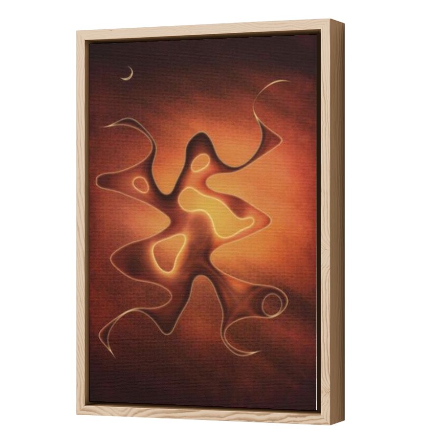 Thumbnail for Canvas - Wood Grain Floating Frame