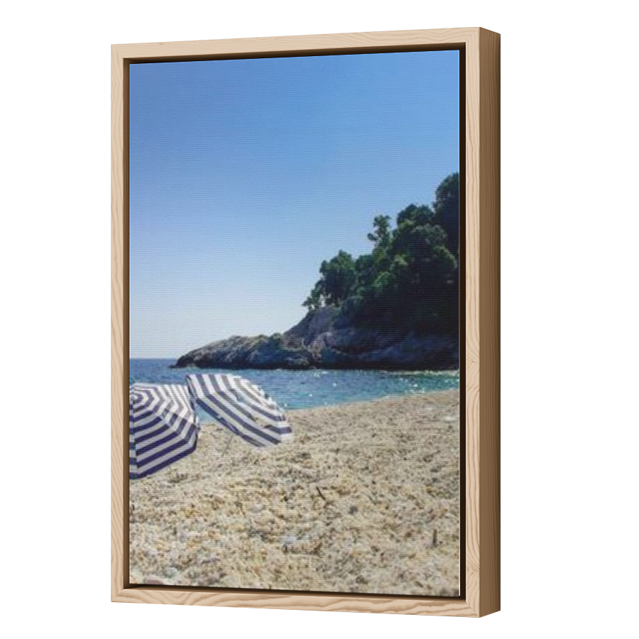 Thumbnail for Canvas - Wood Grain Floating Frame