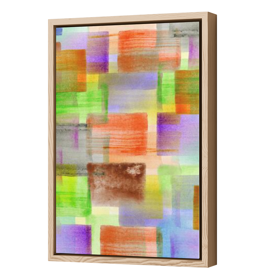 Thumbnail for Canvas - Wood Grain Floating Frame