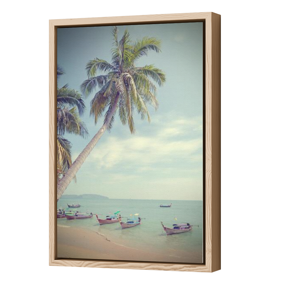 Thumbnail for Canvas - Wood Grain Floating Frame