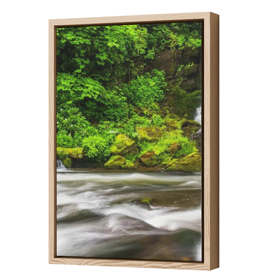 Thumbnail for Canvas - Wood Grain Floating Frame