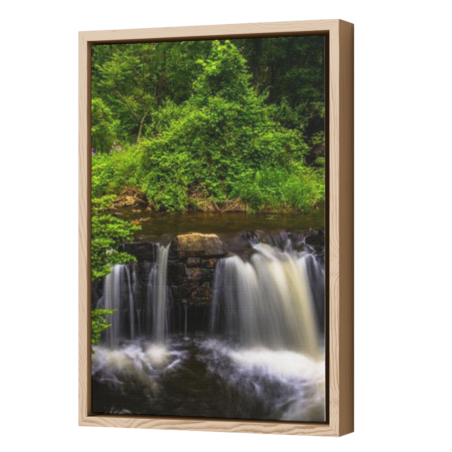 Thumbnail for Canvas - Wood Grain Floating Frame