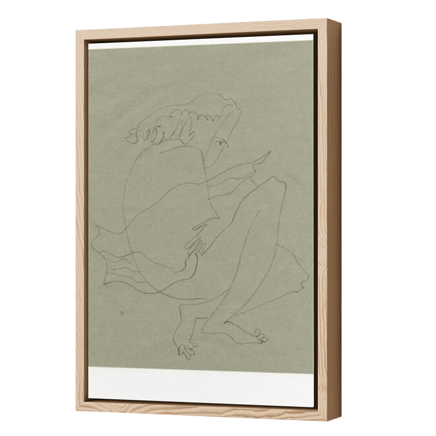 Thumbnail for Canvas - Wood Grain Floating Frame