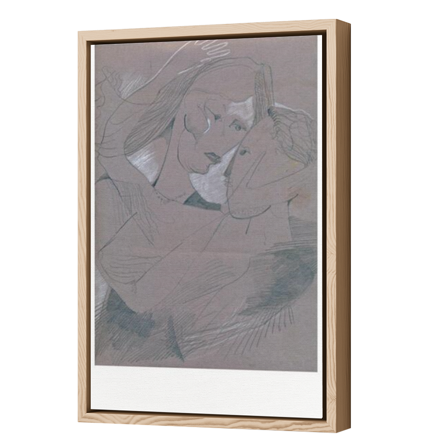 Thumbnail for Canvas - Wood Grain Floating Frame