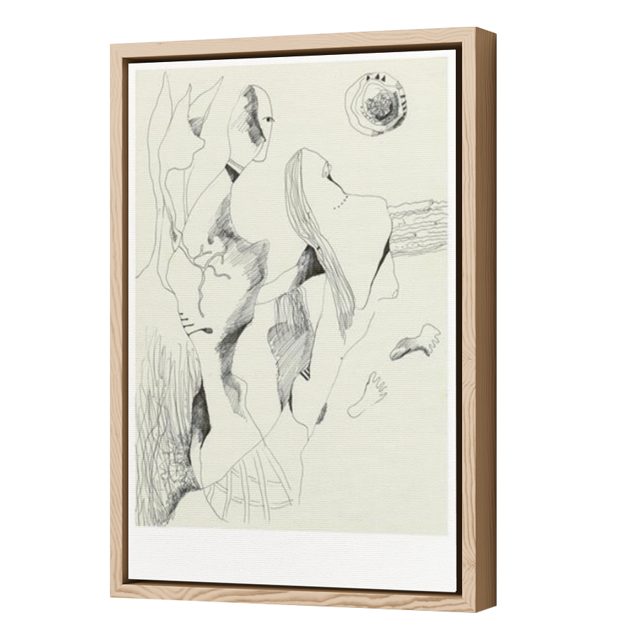 Thumbnail for Canvas - Wood Grain Floating Frame