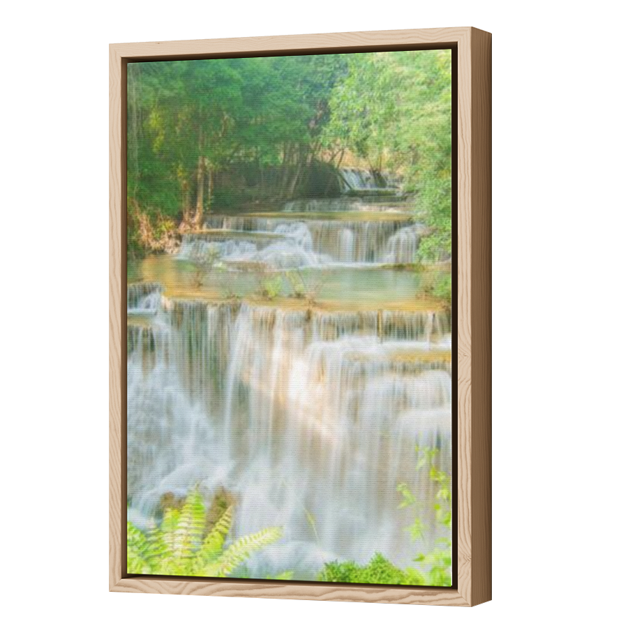 Thumbnail for Canvas - Wood Grain Floating Frame