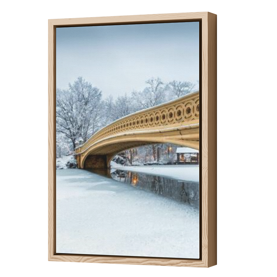 Thumbnail for Canvas - Wood Grain Floating Frame