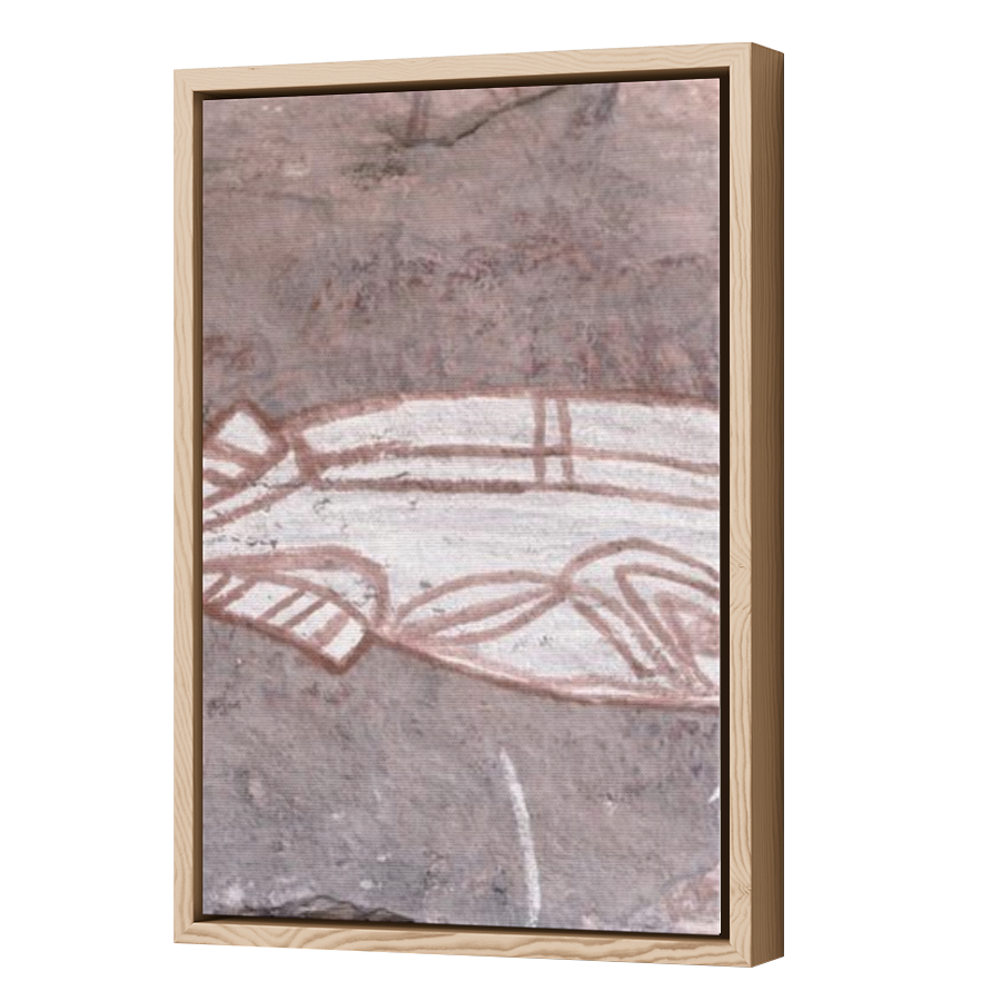 Thumbnail for Canvas - Wood Grain Floating Frame