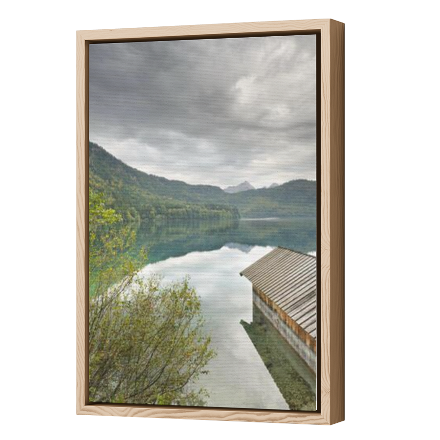 Thumbnail for Canvas - Wood Grain Floating Frame