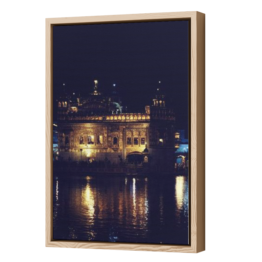 Thumbnail for Canvas - Wood Grain Floating Frame