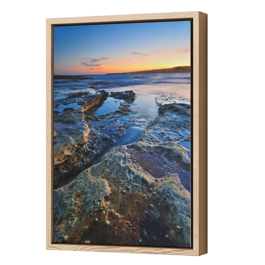 Thumbnail for Canvas - Wood Grain Floating Frame