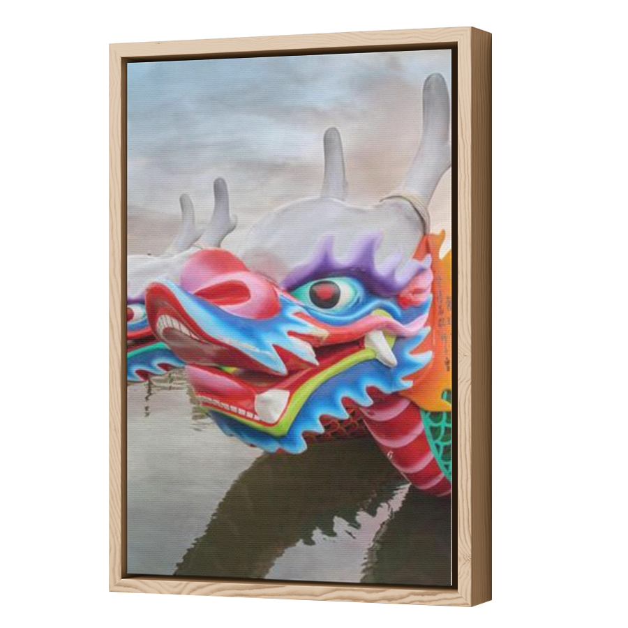 Thumbnail for Canvas - Wood Grain Floating Frame