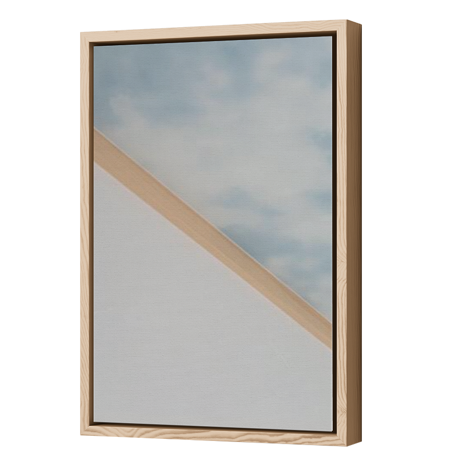 Thumbnail for Canvas - Wood Grain Floating Frame