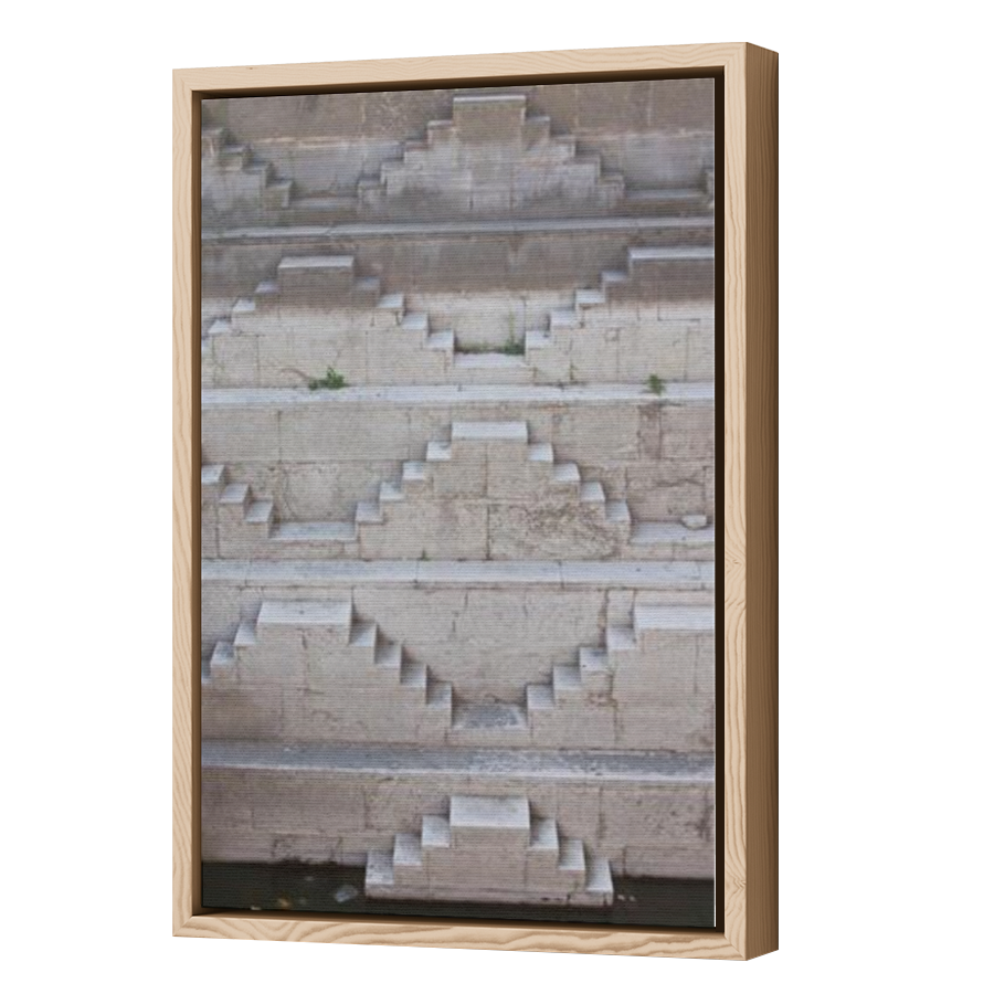 Thumbnail for Canvas - Wood Grain Floating Frame