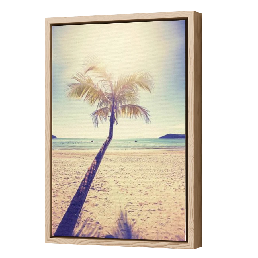 Thumbnail for Canvas - Wood Grain Floating Frame
