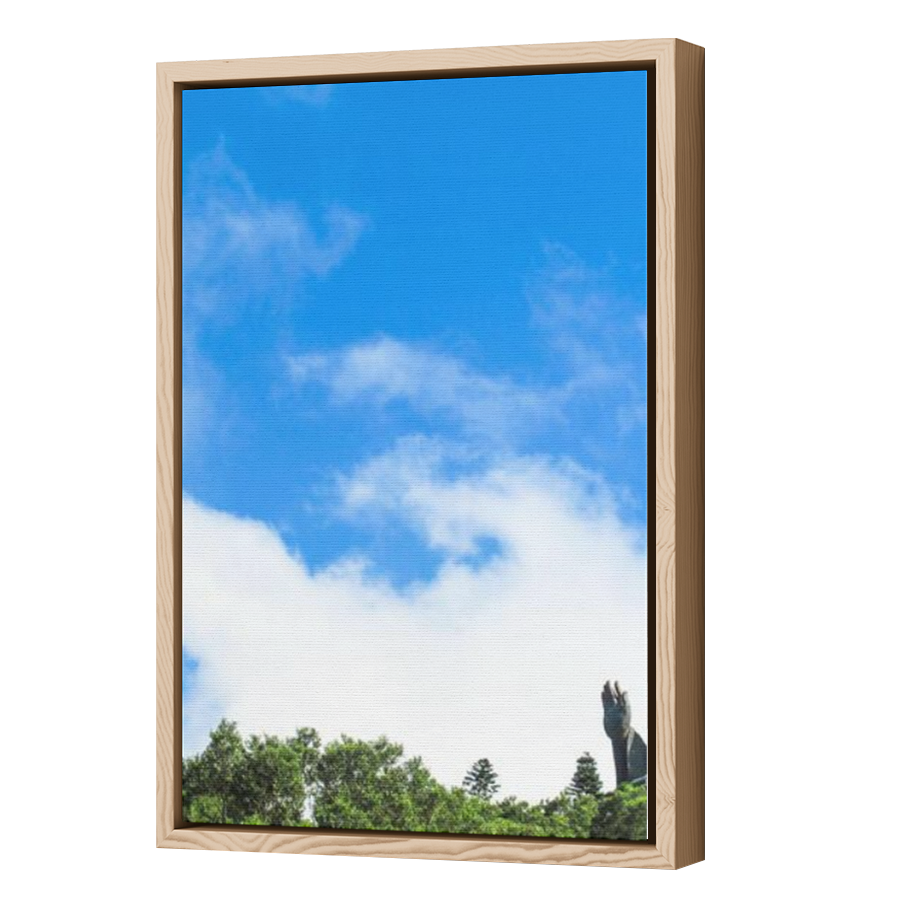 Thumbnail for Canvas - Wood Grain Floating Frame