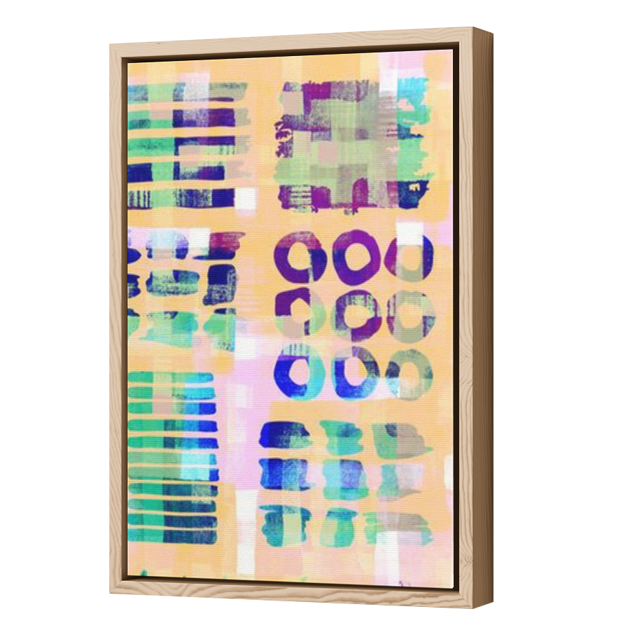 Thumbnail for Canvas - Wood Grain Floating Frame