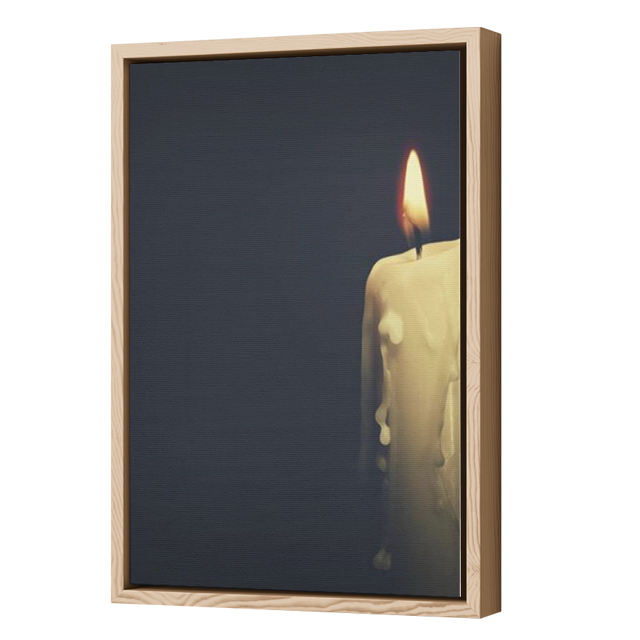 Thumbnail for Canvas - Wood Grain Floating Frame