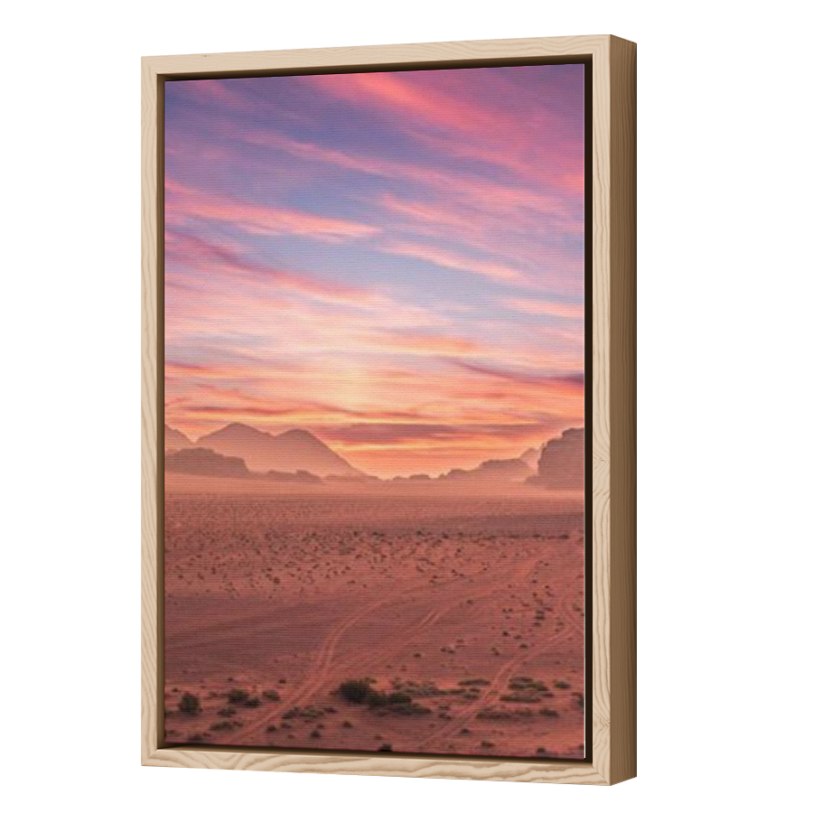 Thumbnail for Canvas - Wood Grain Floating Frame