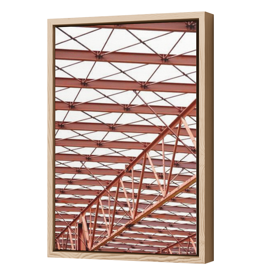 Thumbnail for Canvas - Wood Grain Floating Frame