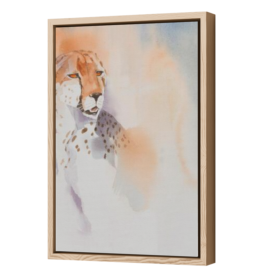 Thumbnail for Canvas - Wood Grain Floating Frame
