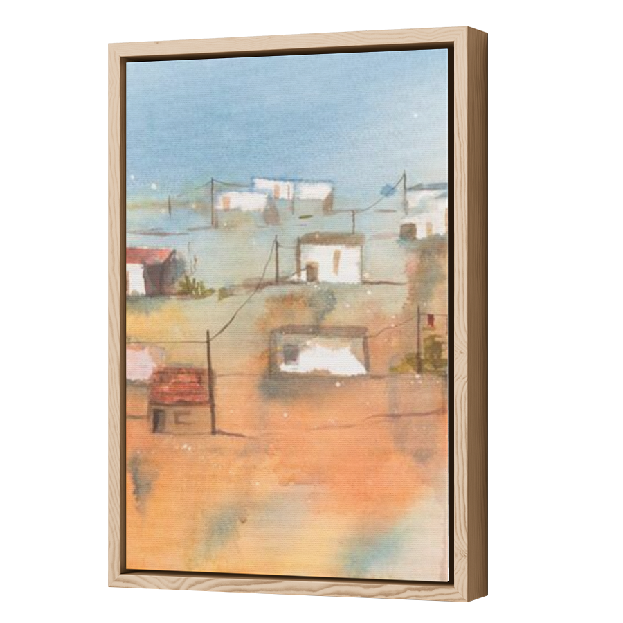 Thumbnail for Canvas - Wood Grain Floating Frame