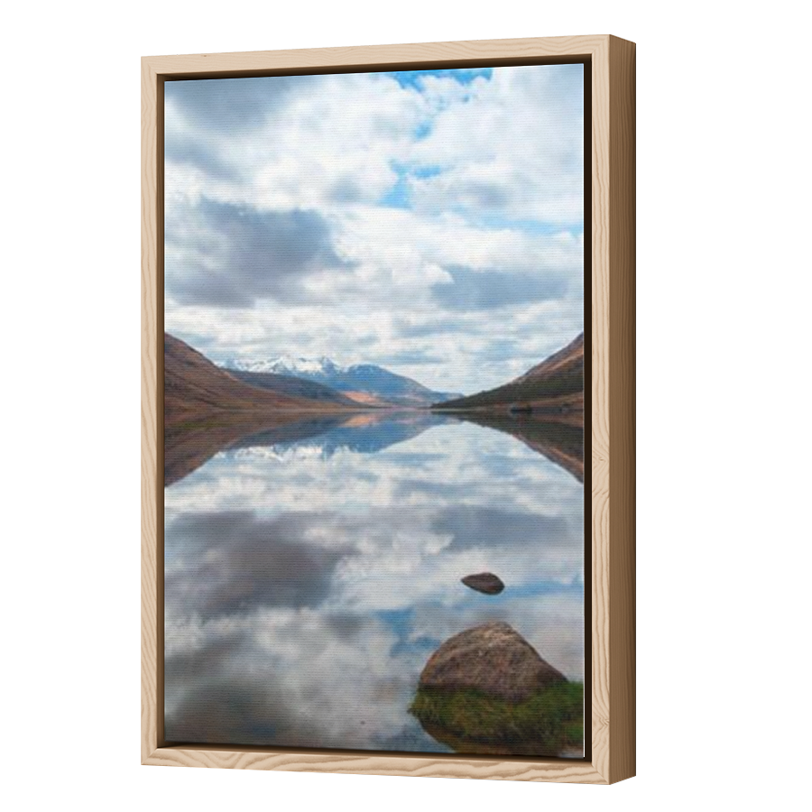 Thumbnail for Canvas - Wood Grain Floating Frame