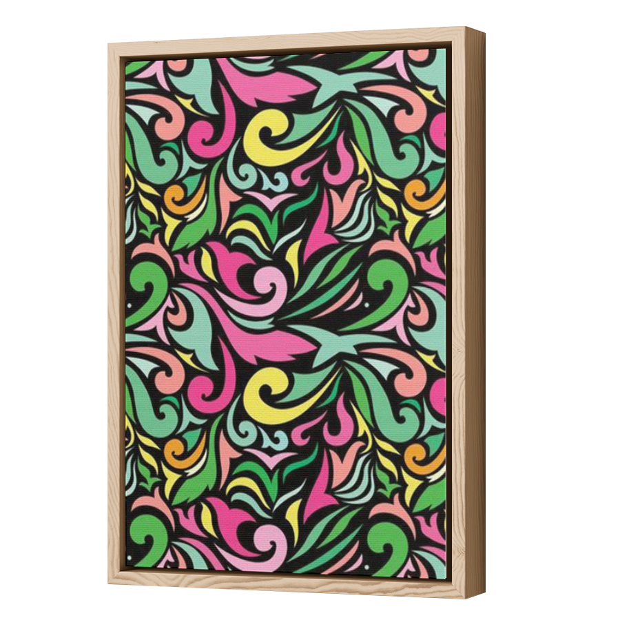 Thumbnail for Canvas - Wood Grain Floating Frame