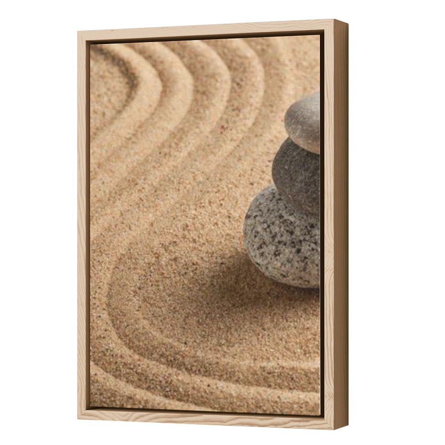 Thumbnail for Canvas - Wood Grain Floating Frame