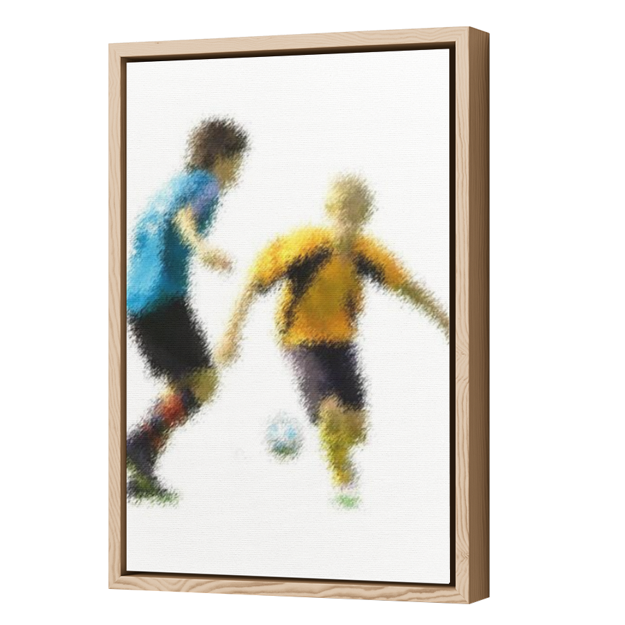 Thumbnail for Canvas - Wood Grain Floating Frame