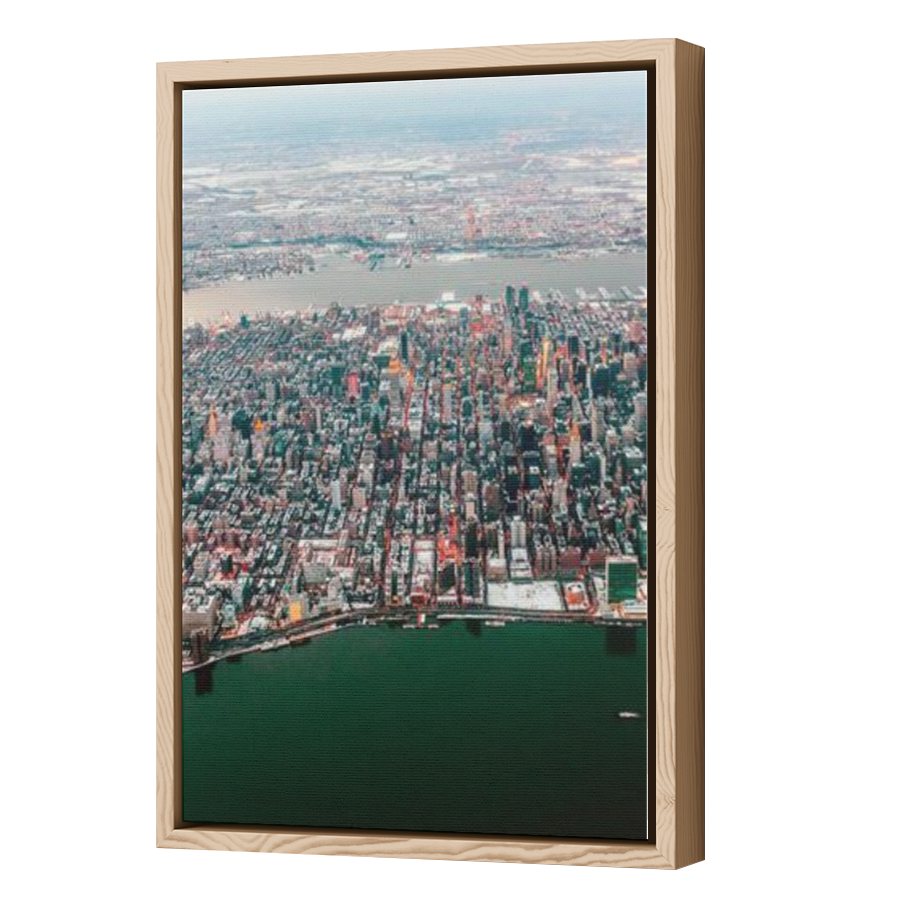 Thumbnail for Canvas - Wood Grain Floating Frame